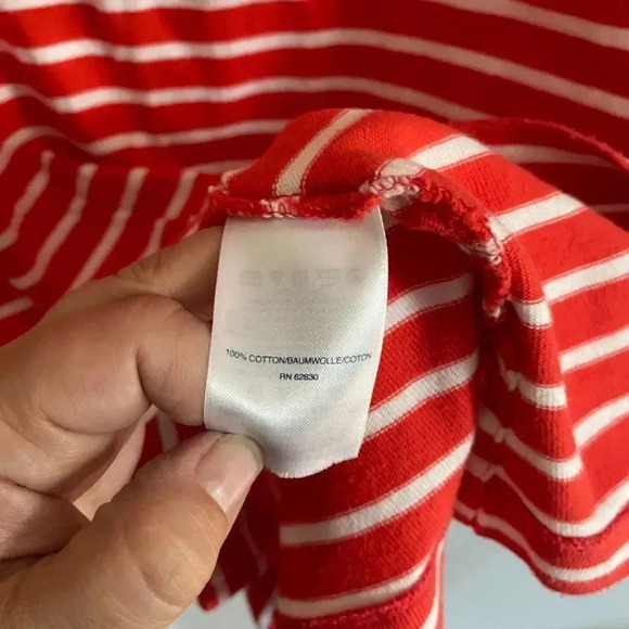 Land's End Red and White Striped Nautical Dress - Picture 6 of 8